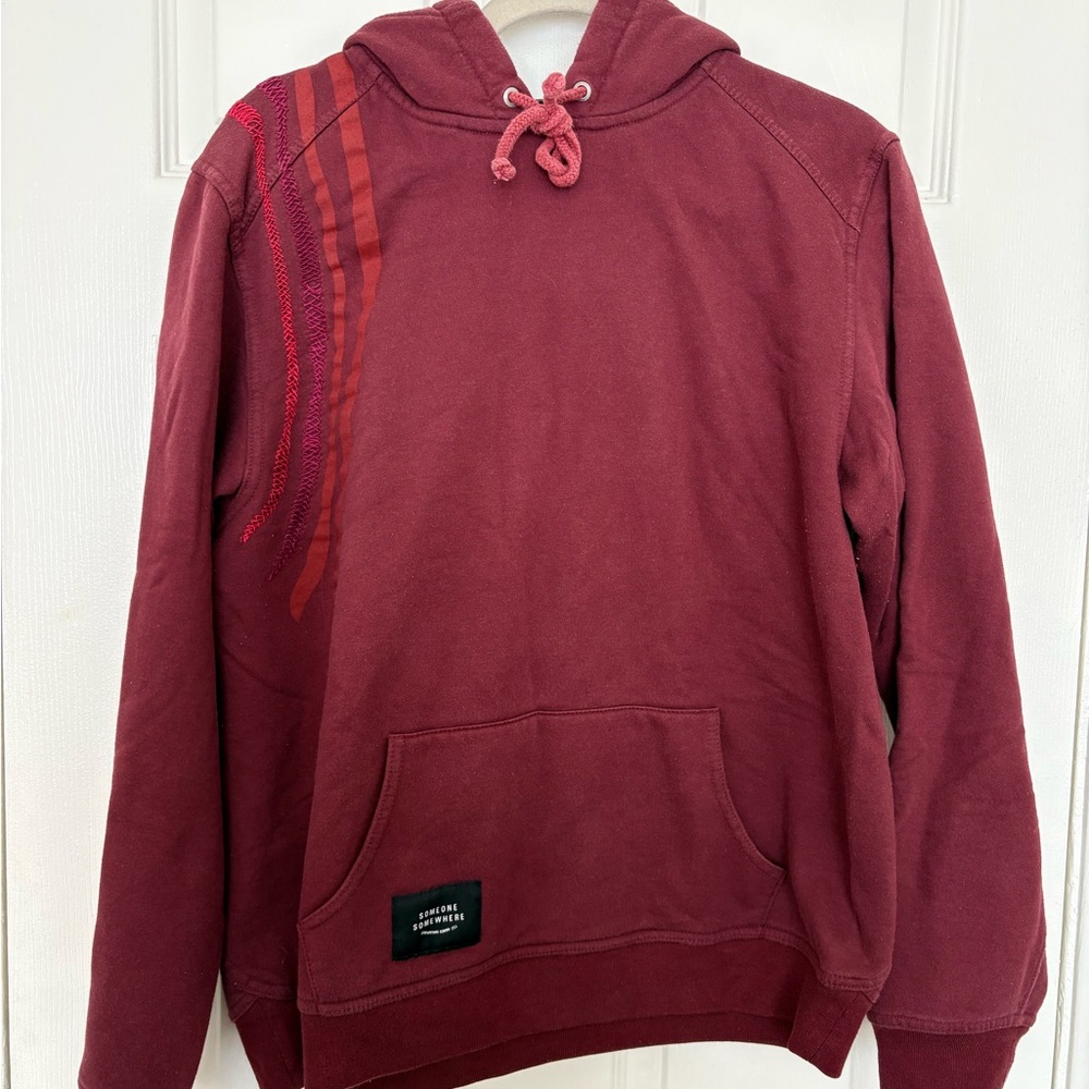 Someone Somewhere Burgundy Hoodie Sweatshirt